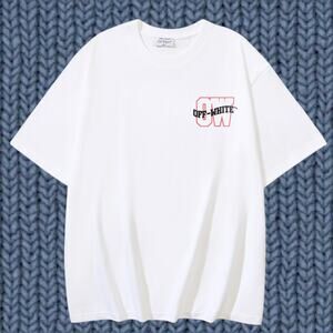 Off-white men's white short sleeve T-shirt